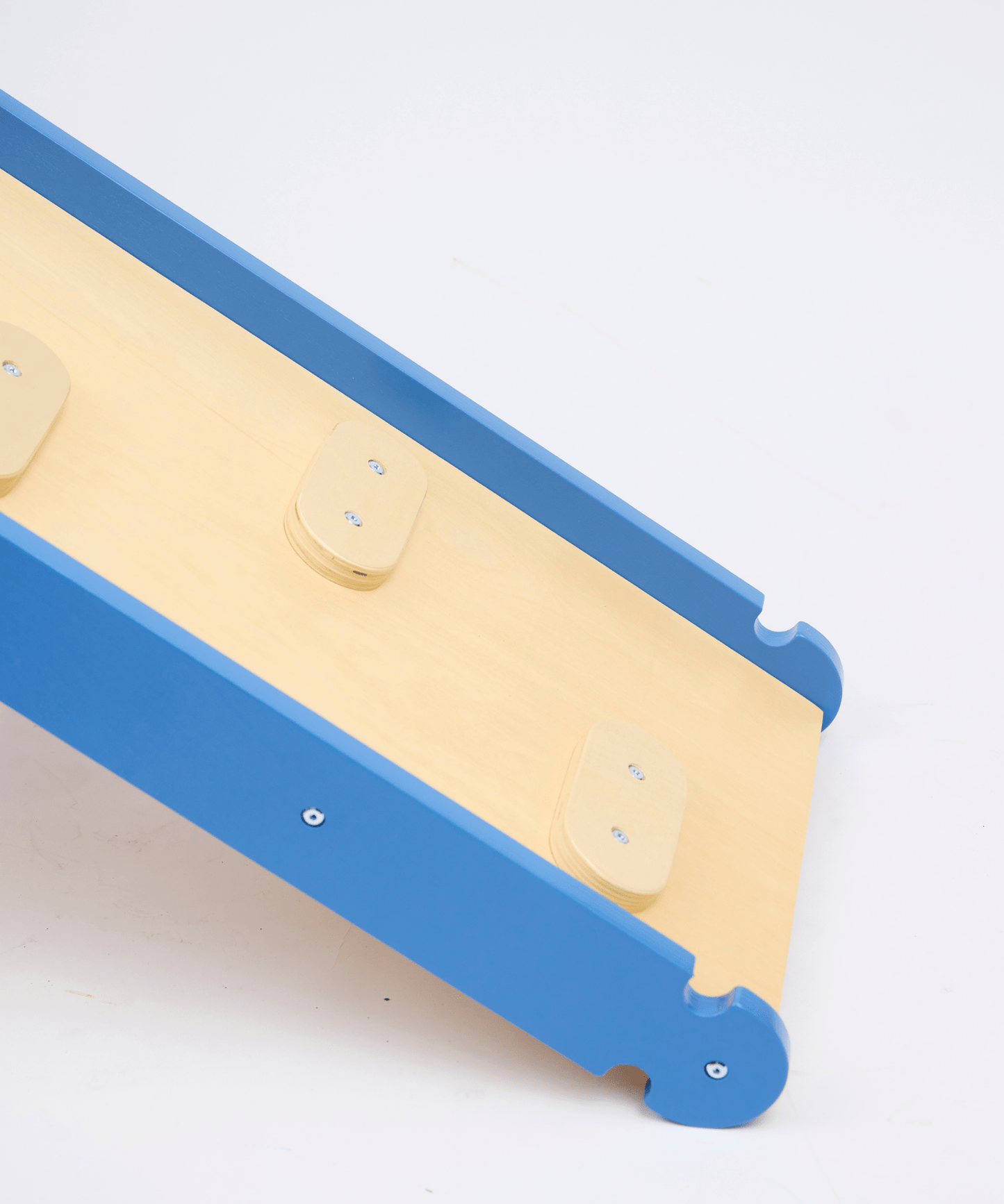 Pikler Triangle with Slide & Climb Board - Blue